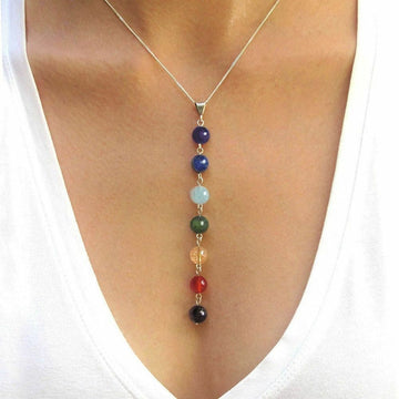 7 Chakra Energy Healing Beads Necklace YourSoulPlace.com