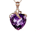 Elegant Amethyst Heart Necklace-Your Soul Place