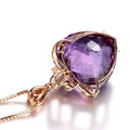 Elegant Amethyst Heart Necklace-Your Soul Place
