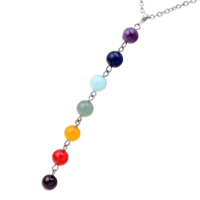 7 Chakra Energy Healing Beads Necklace YourSoulPlace.com