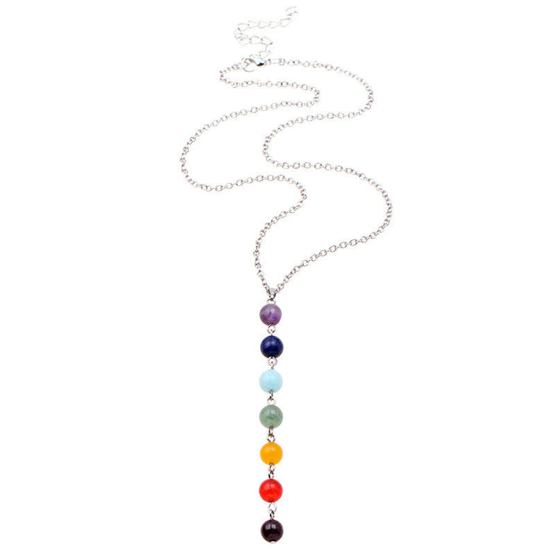 7 Chakra Energy Healing Beads Necklace YourSoulPlace.com