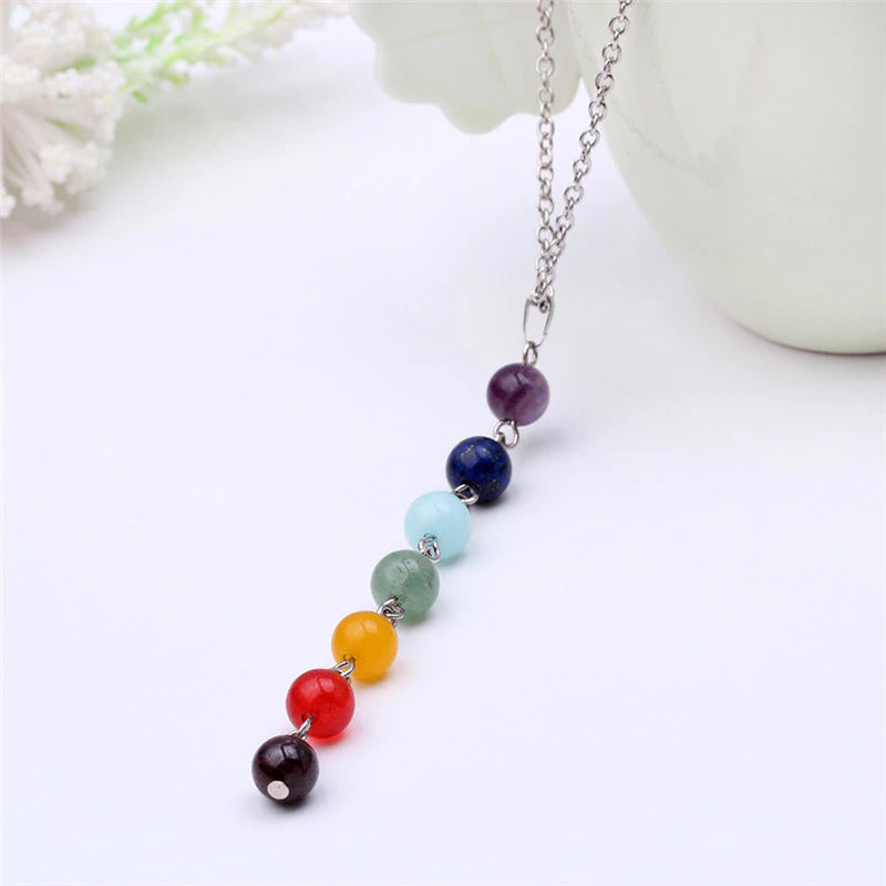 7 Chakra Energy Healing Beads Necklace YourSoulPlace.com