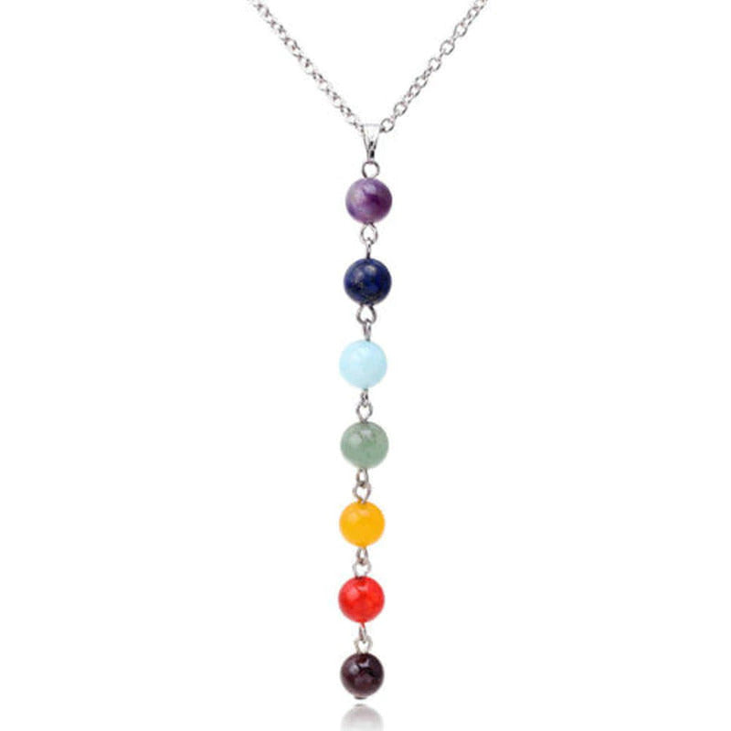 7 Chakra Energy Healing Beads Necklace YourSoulPlace.com