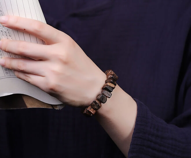 Dalagan Agarwood Harmony Armband - Ruhe • Beruhigt den Geist • Hilft beim Schlafen • Frieden