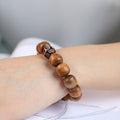 Kalimantan Agarwood & Agate Mala Bracelet