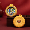Tibetan Hand-Painted Guardian Buddha Thangka Pendant Necklace
