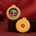 Tibetan Hand-Painted Guardian Buddha Thangka Pendant Necklace