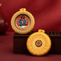Tibetan Hand-Painted Guardian Buddha Thangka Pendant Necklace
