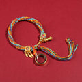 Tibetan Handwoven Thangka Protector Buddha Cotton Bracelet