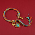 Tibetan Handwoven Thangka Protector Buddha Cotton Bracelet