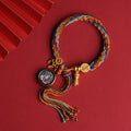 Tibetan Handwoven Thangka Protector Buddha Cotton Bracelet