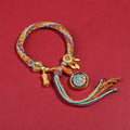 Tibetan Handwoven Thangka Protector Buddha Cotton Bracelet