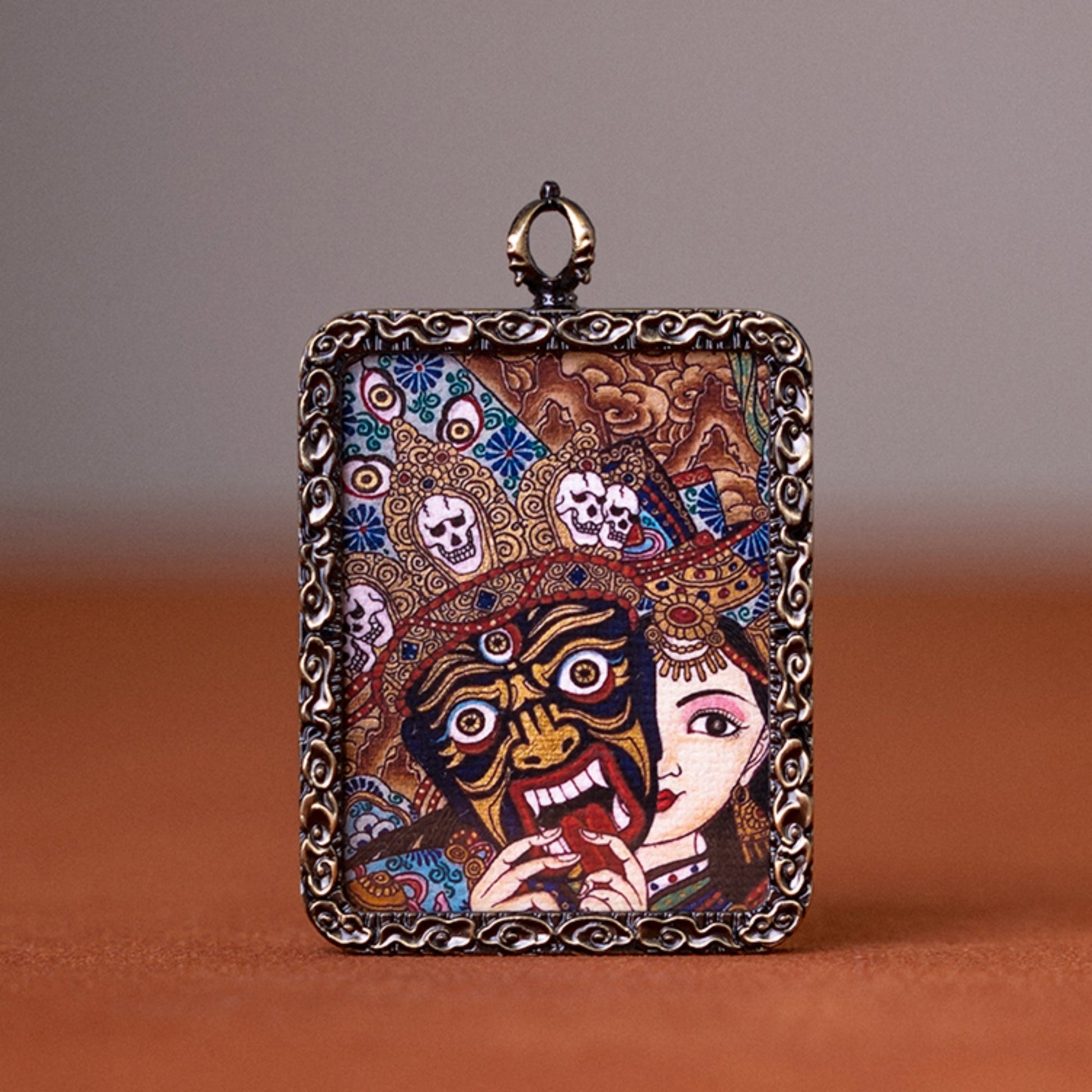 Zakiram Thangka Pendant Necklace